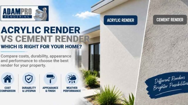 Acrylic Render vs Cement Render - adampro rendering services