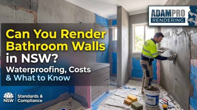 Can You Render Bathroom Walls in NSW Waterproofing, Costs and What to Know.