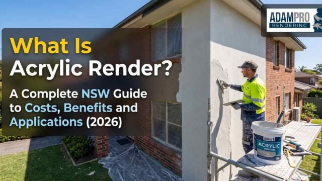 What Is Acrylic Render A Complete NSW Guide to Costs, Benefits and Applications (2026)